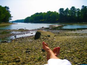 Meditation is easier at the beach!