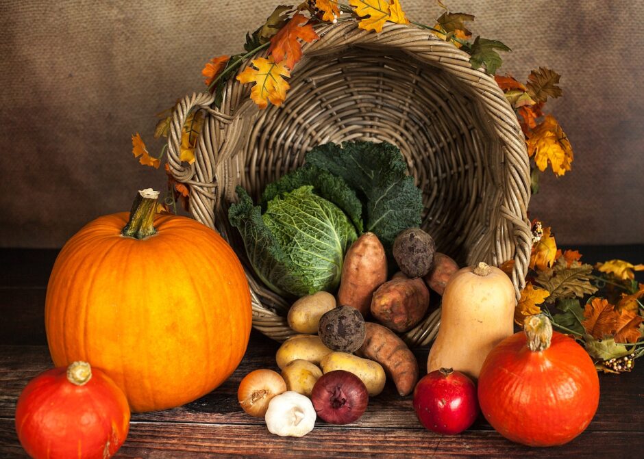 Colorful whole foods nourish our physical and mental health.