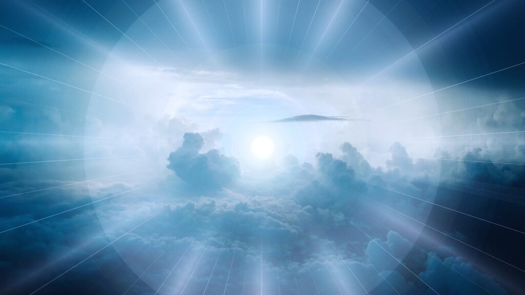 Spiritual practices help us see the inner light, as shown here.
